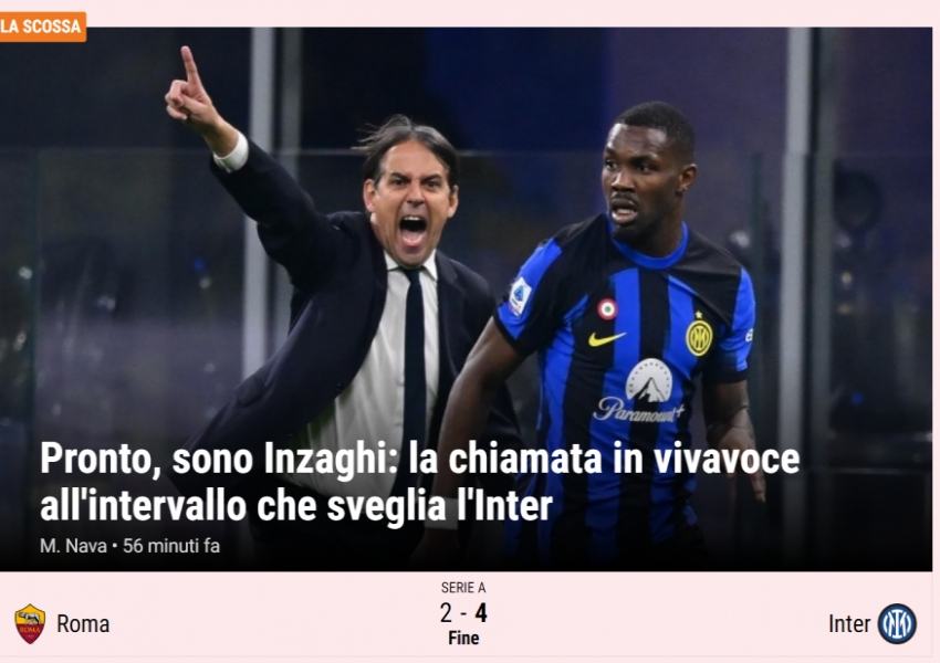 Inter Milan Dominates Serie A's Big 7: 9 Wins, 1 Draw, and a Mysterious Halftime Communication-2