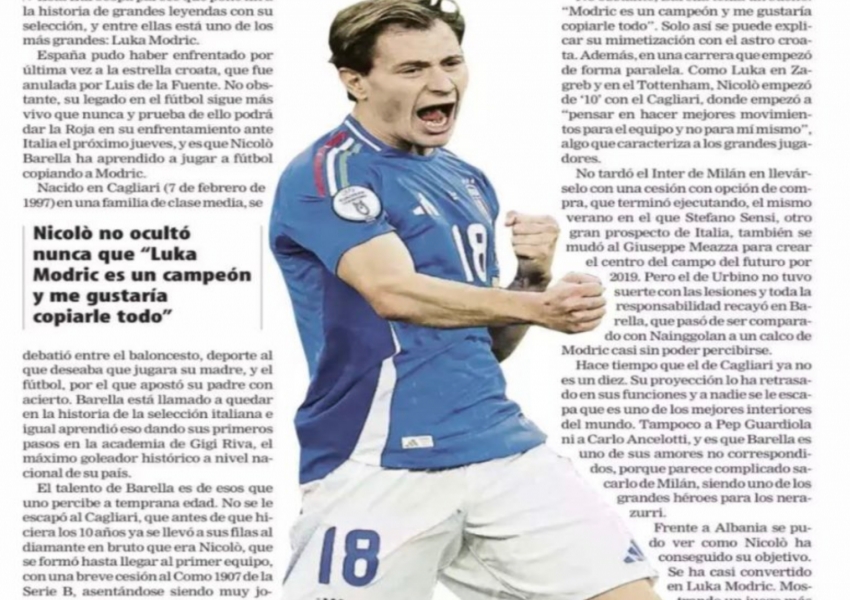 A Unique Phenomenon in the Italian Squad: How Nicolò Barella Stands Out-1