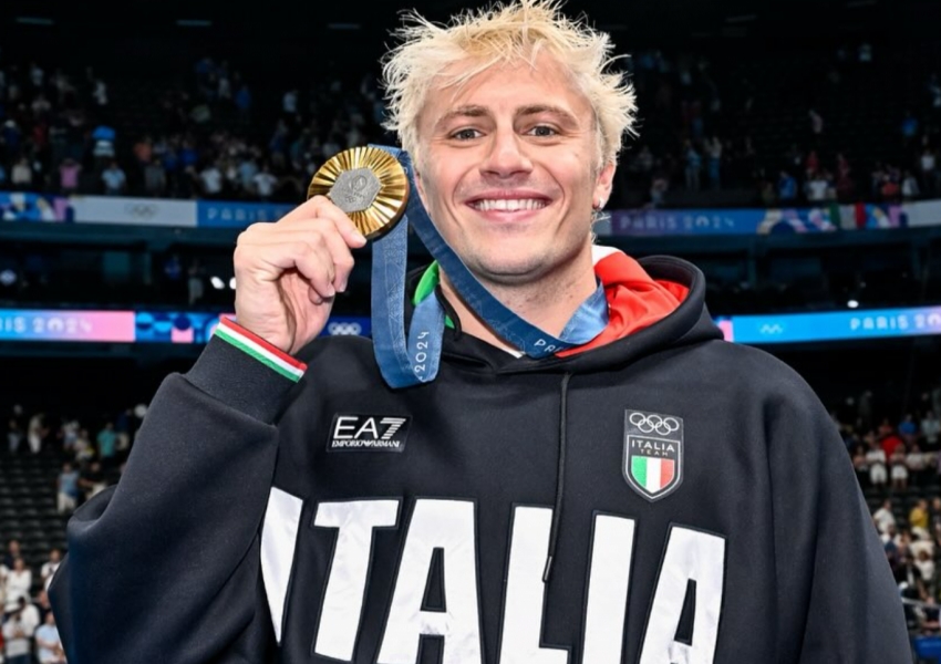 Italy's First Olympic Gold Has Inter Milan's Colors: Inspired by the Nerazzurri's Second Star and Zhang Kangyang's Leadership-0