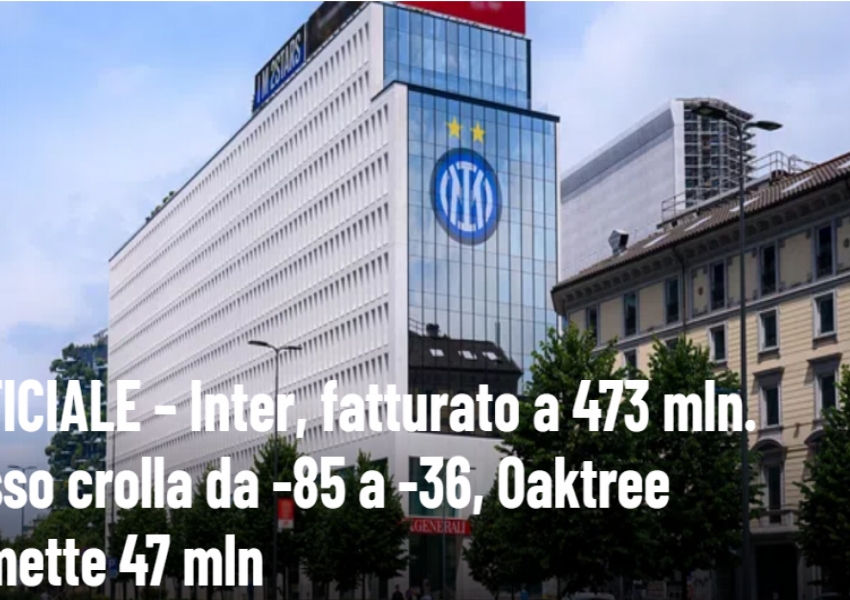Inter Milan Reports €36 Million Deficit for Last Season: Detailed Breakdown of New Ownership’s €47 Million Capital Injection-0