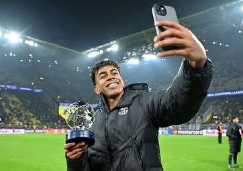 Champions League MVP! 17-Year-Old Yamal’s Brilliant Assist Seals Victory: 20 Matches, 18 Goal Contributions, and Teammate’s Shoe Shine Tribute-1