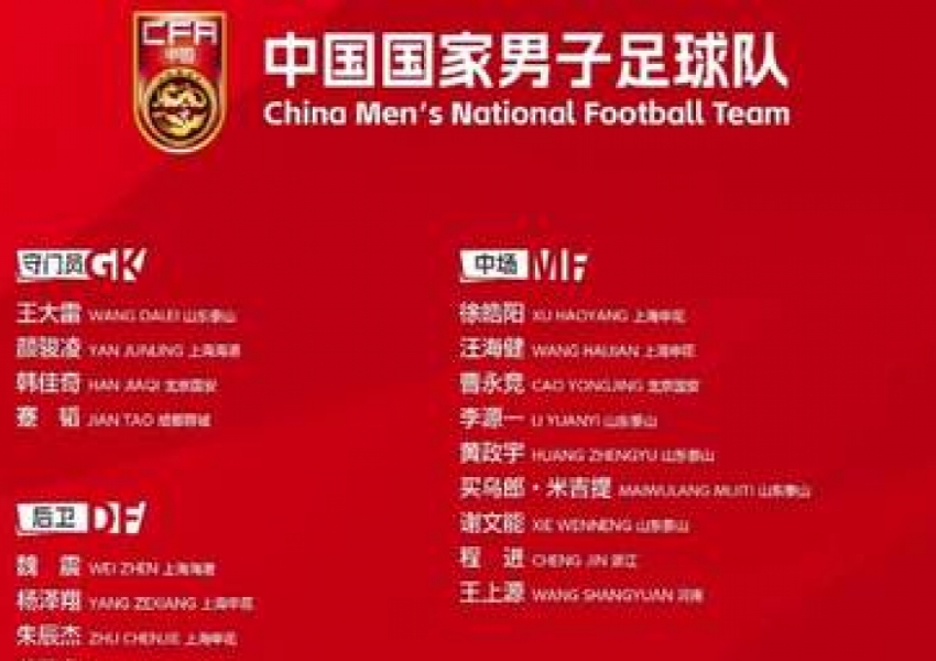 Three Out, Eight In! China’s National Football Team Gets Younger: Two Big Surprises as the 2000s Generation Rises-1